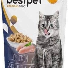 Bestpet Adult Jelly Tavuklu Kedi Pouch Mama 85 gr