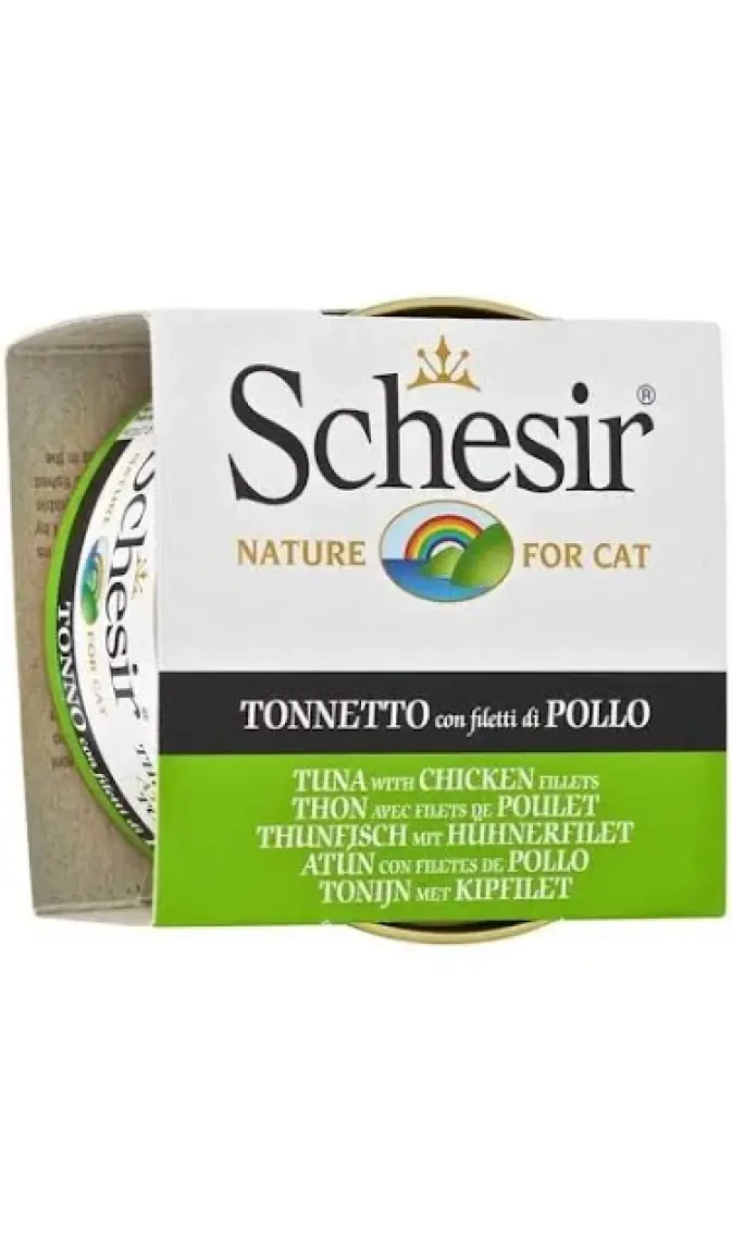 Schesir Cat Jelly Ton Balıklı Ve Tavuklu Kedi Konservesi 85 Gr