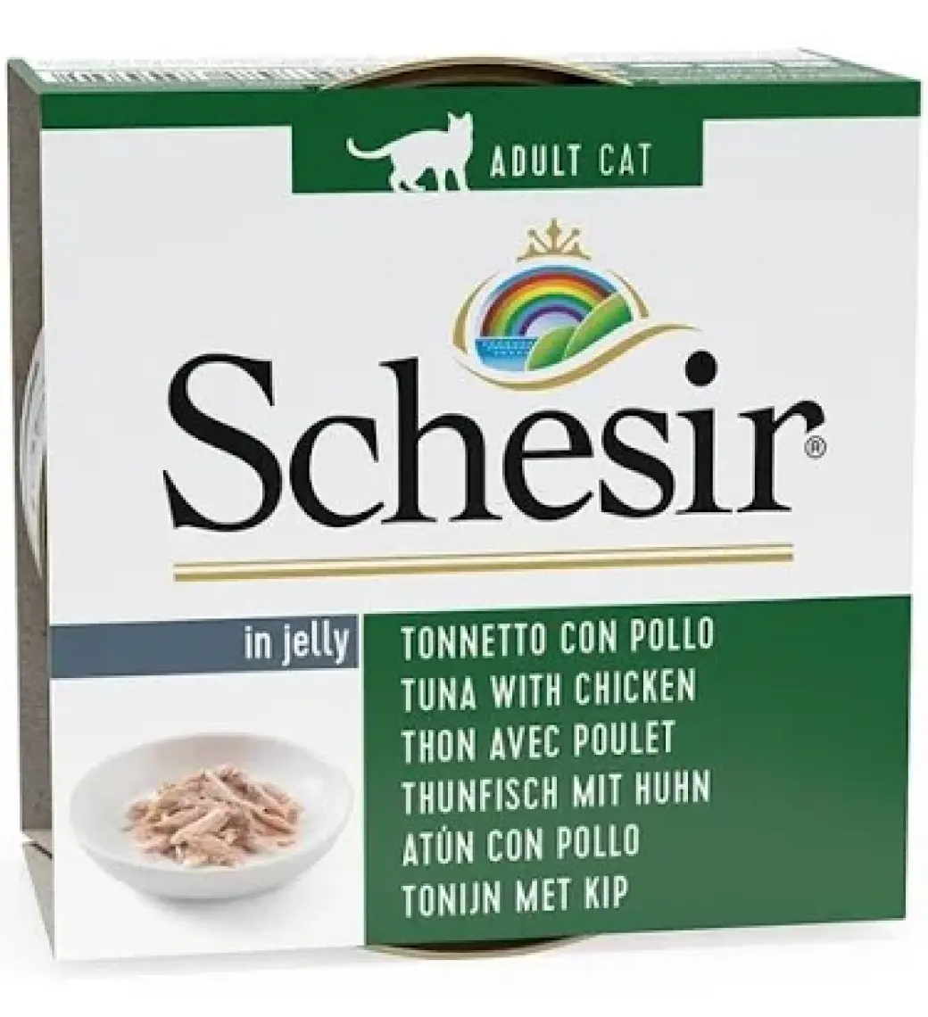 Schesir Cat Jelly Ton Balıklı Ve Tavuklu Kedi Konservesi 85 Gr