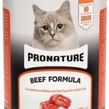 Cosmopol Store Pronature Tahılsız Sığır Etli Ezme Yetişkin Kedi Konservesi 400 gr