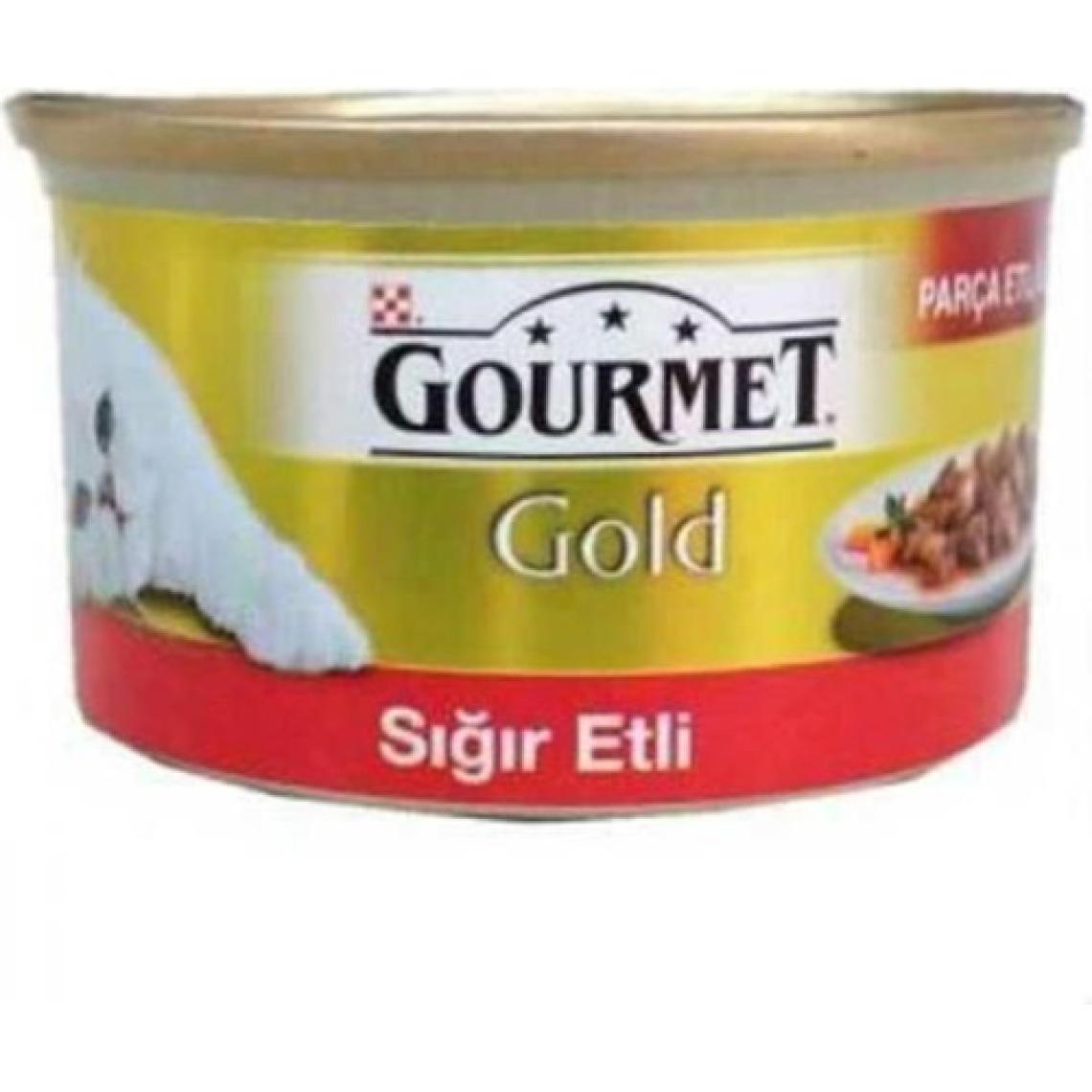 Gourmet Gold Soslu Parça Sığır Etli 85 gr Yetişkin Konserve Kedi Maması