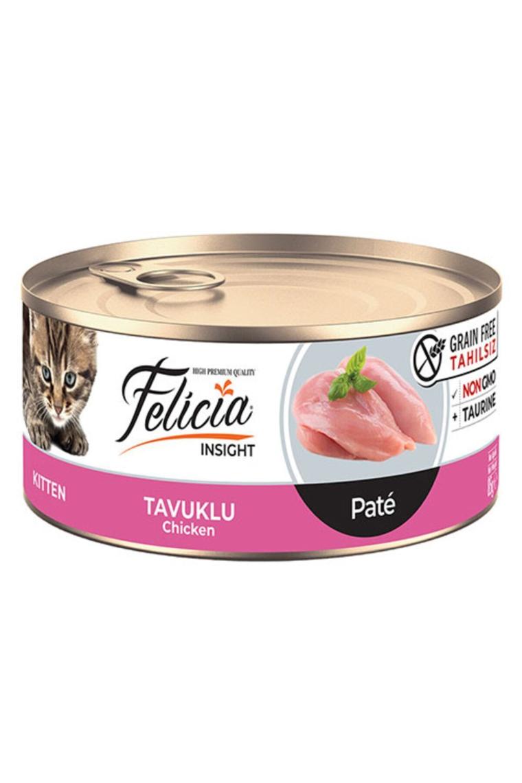 Kıyılmış Tavuklu Tahılsız Yavru Kedi Konservesi 85 gr