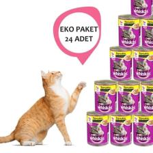 Whiskas Tavuklu 400 gr 24'lü Yetişkin Kedi Konservesi