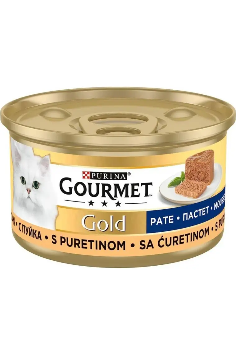 Gourmet Gold Kıyılmış Hindili Konserve 85 g x 12 Adet