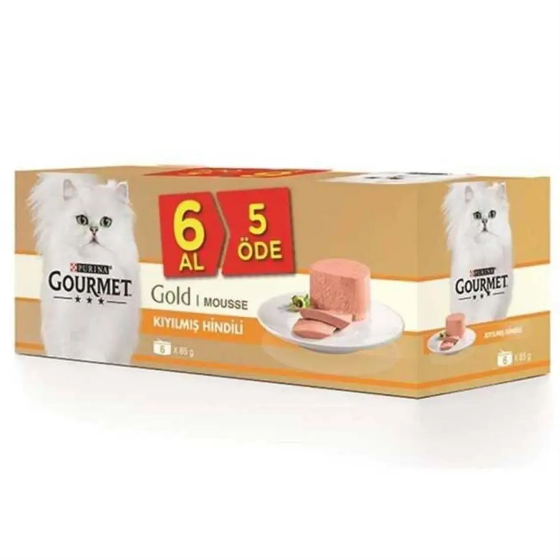 Gourmet Gold Kıyılmış Hindili Konserve 85 g x 12 Adet