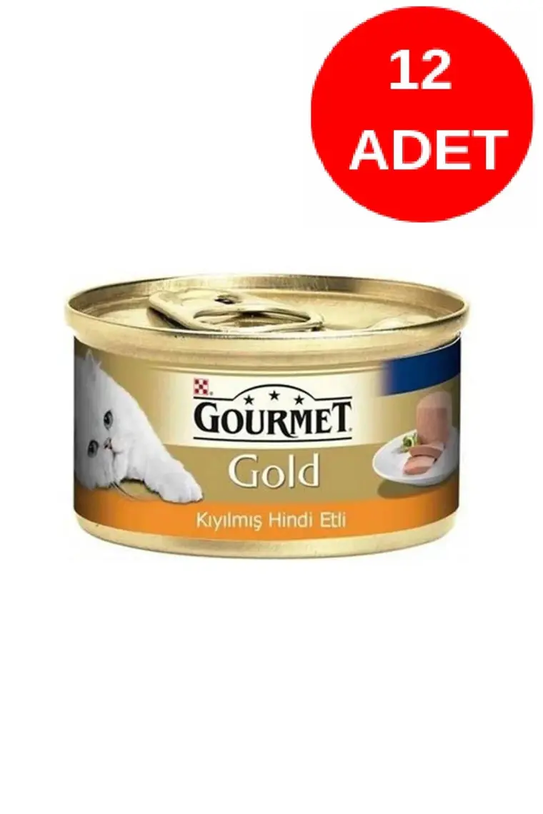 Gourmet Gold Kıyılmış Hindili Konserve 85 g x 12 Adet