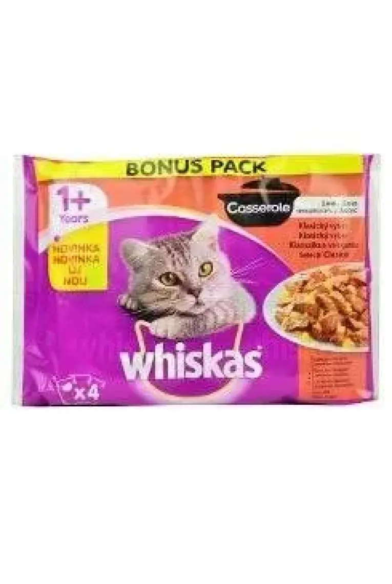 Whiskas Pouch Güveç Klasik Seçenekler Kedi Yaş Maması 4 Adet x 85 Gr