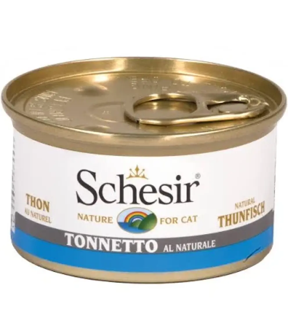 Schesir Cat Naturel Brine 85 Gr  - Ton Balıklı  Kedi Konservesi