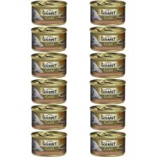 Gourmet Gold Parça Etli ve Soslu Alabalık ve Sebzeli Kedi Konservesi 85 gr x 12 Adet