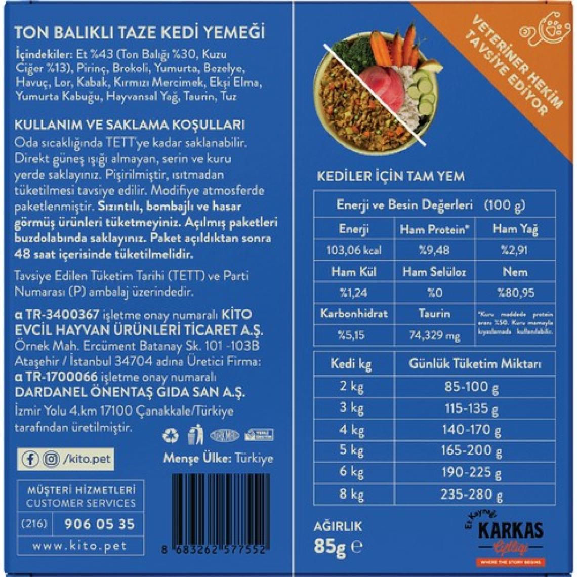Fresh Ton Balıklı Kedi Yemeği 85 gr