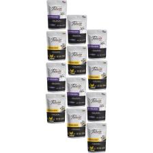 Felicia Tahılsız Yetişkin Sterilised Kısırlaştırılmış Yaş 85 gr Karışık Paket Somon-Tavuk (12 Adet)