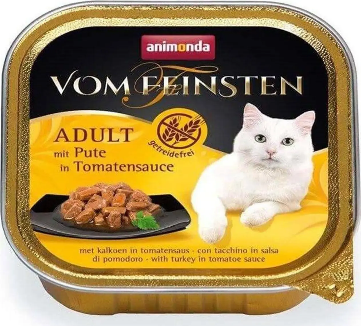 Animonda Vom Feinsten Domates ve Hindili Yetişkin Kedi Konservesi 100 gr