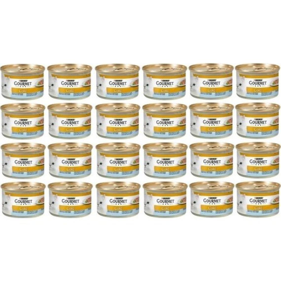 Gourmet Gold Çifte Lezzet Okyanus Balıklı ve Sebzeli 85 gr 24'lü Yetişkin Konserve Kedi Maması
