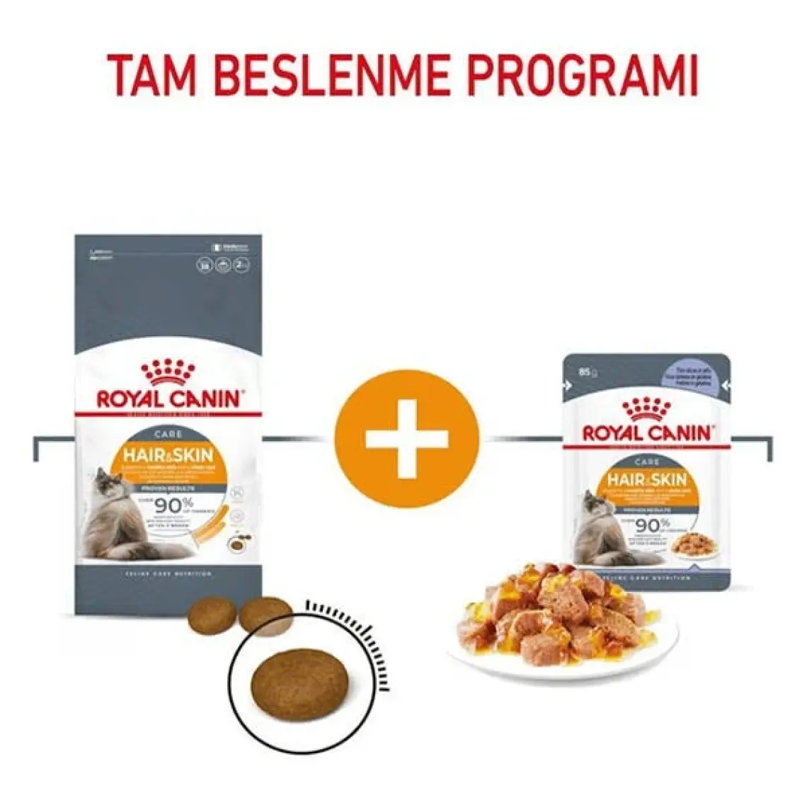 Royal Canin® Hair & Skin Care Yetişkin Kedi Yaş Maması 85 Gr *12