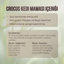 Crocus Balıklı Yetişkin Kedi Yaş Maması 400 G