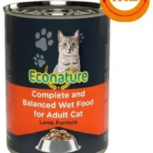 Econature Kuzu Etli Kedi Konserve 400 gr