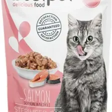 Bestpet Sterilised Jelly Pouch Somonlu Kedi Maması 85 gr