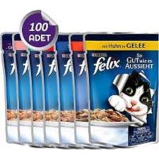 Felix 85 Gram Karışık Konserve Kedi Maması x 100 Adet