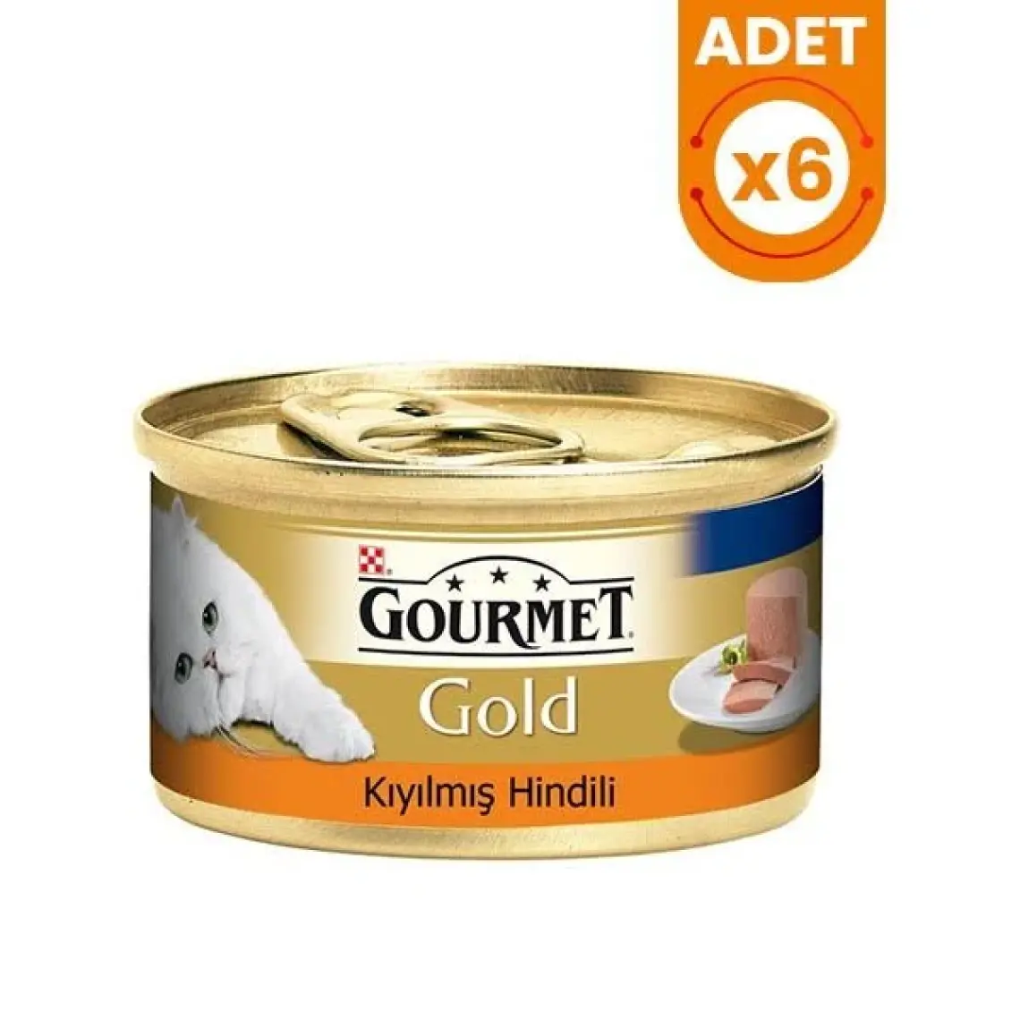 Purina Gourmet Gold Kıyılmış Hindili Konserve Kedi Maması 85 Gr X 6 Adet
