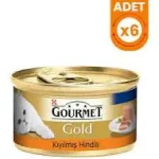 Purina Gourmet Gold Kıyılmış Hindili Konserve Kedi Maması 85 Gr X 6 Adet
