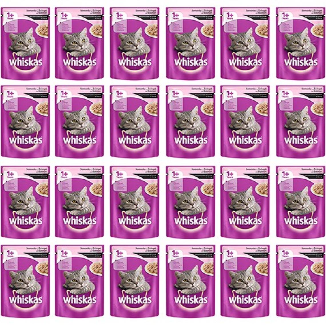 Whiskas Gravy Soslu Somonlu 100 gr 24'lü Yetişkin Kedi Yaş Maması