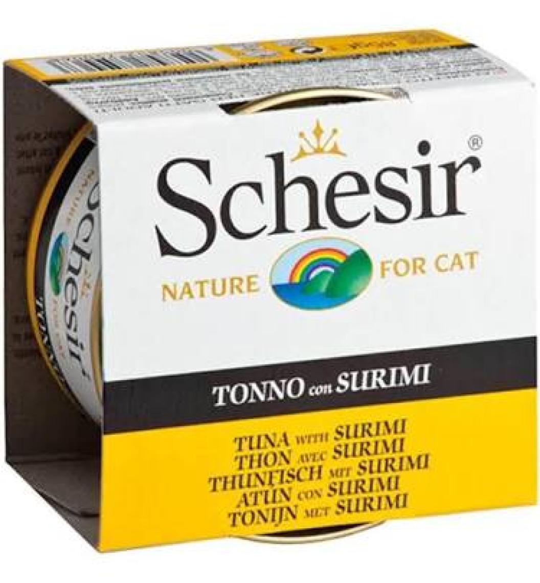 Schesir  Ton Balığı ve Yengeç Etli Jöleli Kedi Konservesi 85gr