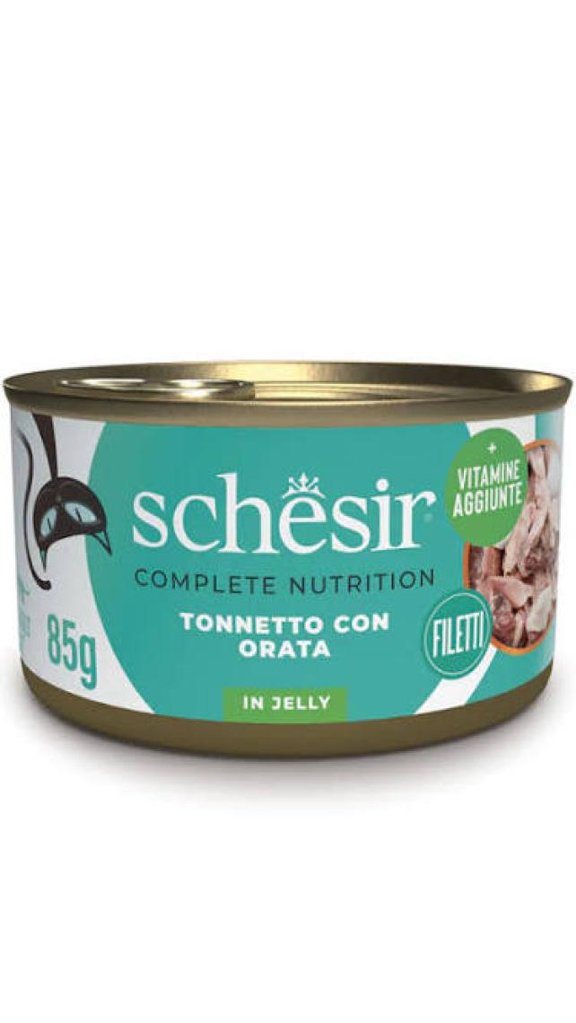Schesir  Ton Balığı ve Yengeç Etli Jöleli Kedi Konservesi 85gr