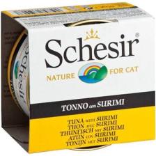 Schesir  Ton Balığı ve Yengeç Etli Jöleli Kedi Konservesi 85gr