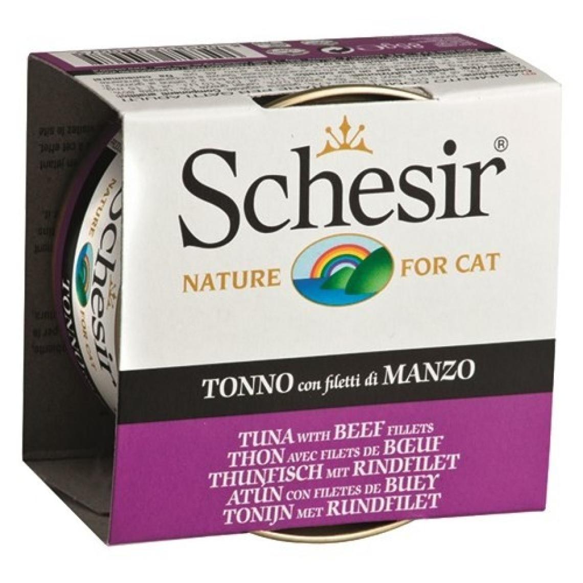 Schesir Cat Jelly Ton Balıklı Ve Sığır Etli Kedi Konservesi 85 Gr