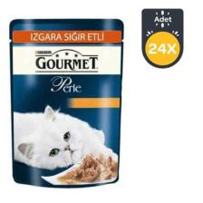 Gourmet Perle Izgara Sığır Etli 85 gr 24'lü Yetişkin Kedi Konservesi