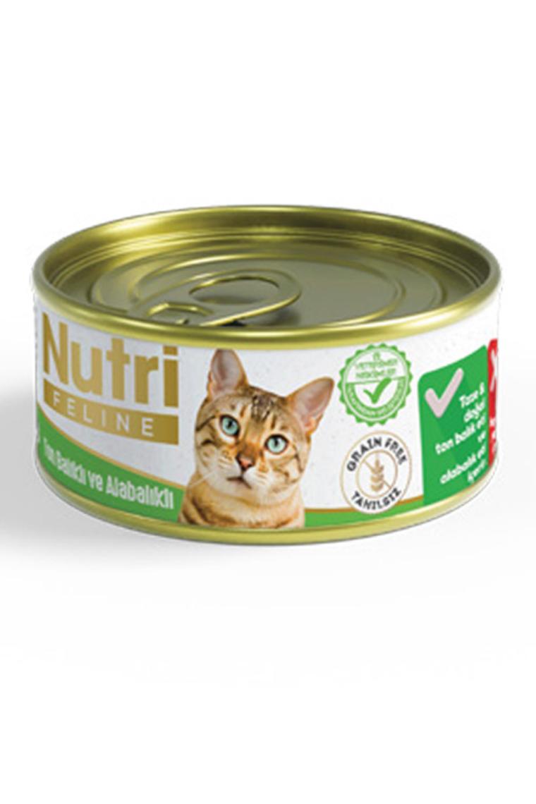 Nutri Feline Grain Free Tuna Pate with Trout Adult Cat Tahılsız Ton Balıklı ve Alabalıklı Yetişkin Kediler İçin Yaş Kedi Maması 85gr
