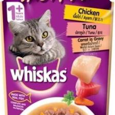 Whiskas Pouch Tastymix Sos Içinde Kuzulu Tavuklu ve Havuçlu Yetişkin Kedi Konservesi 28 Adet 85 gr