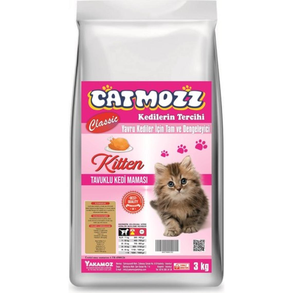 Catmozz  Classic Tavuklu Yavru Kedi Maması 3 KG