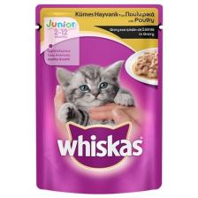 Whiskas Pouch Yavru Kümes Hayvanlı Yaş Kedi Maması 85 Gr x 24 Adet