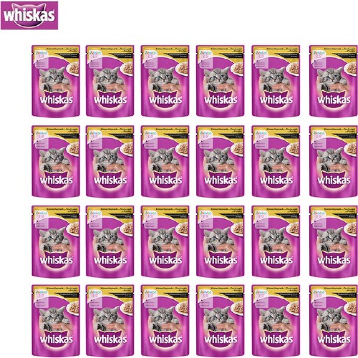 Whiskas Pouch Yavru Kümes Hayvanlı Yaş Kedi Maması 85 Gr x 24 Adet