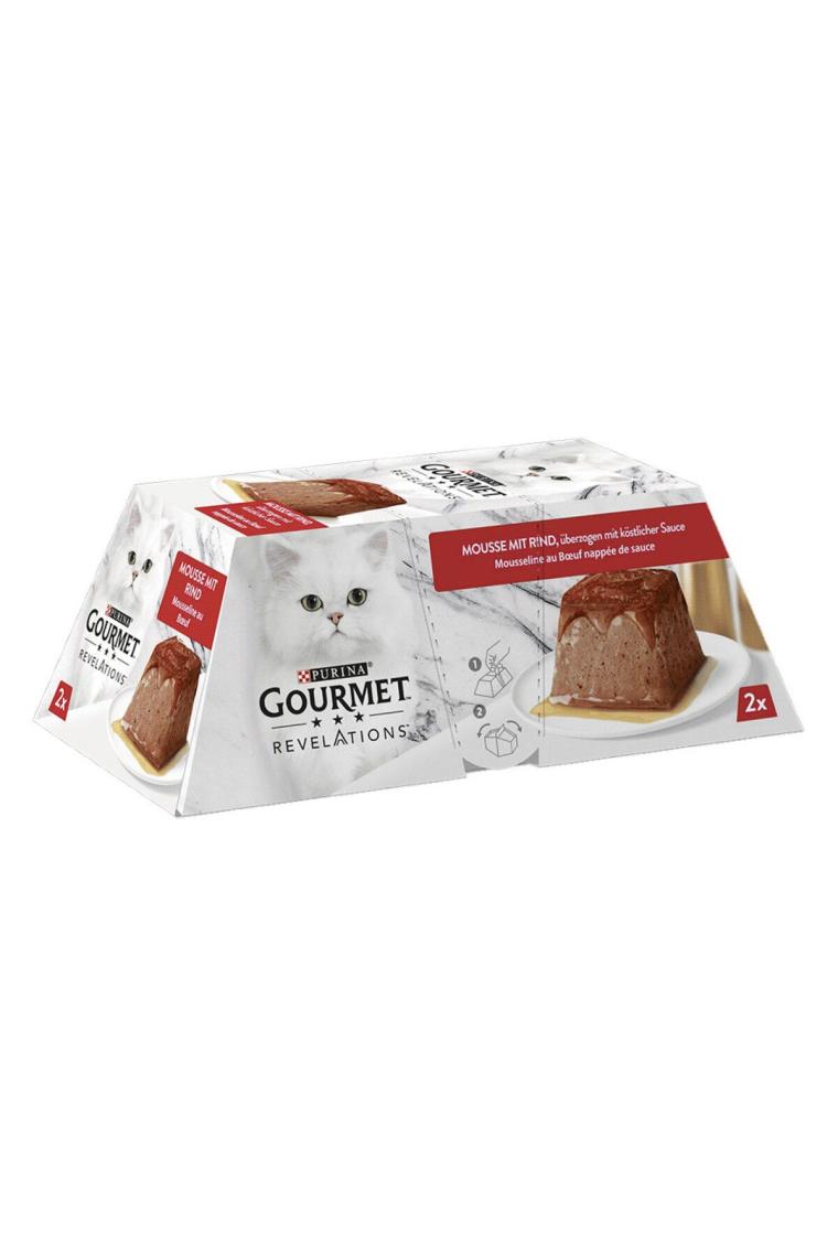 Gourmet Gold Revelations Somon Balıklı Etli Ezme Konserve Kedi Maması 2 x 57 gr