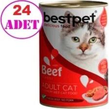 Bestpet 24 Adet Sığır Etli Yetişkin Kedi Konservesi 400 gr