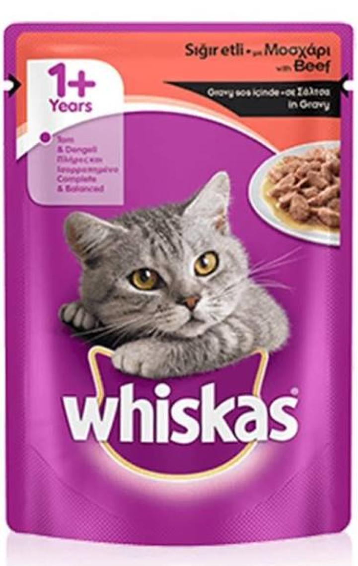Whiskas Pouch Biftekli Yetişkin Kedi Konservesi 100gr