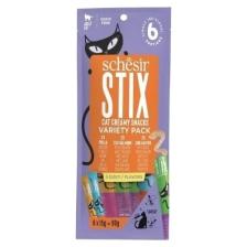 Schesir Cat Stick Karışık Lezzetli Sıvı Kedi Ödül Maması 6 Adet 15 Gr
