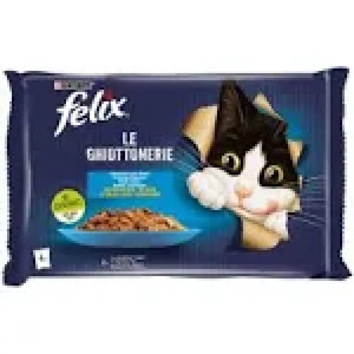 Felix Multipack Somonlu ve Ton Balıklı Yetişkin Kedi Yaş Maması 4x85GR