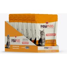 Pawmas Tavuklu ve Ciğerli Yetişkin Kedi Yaş Maması 85 gr X24 Adet