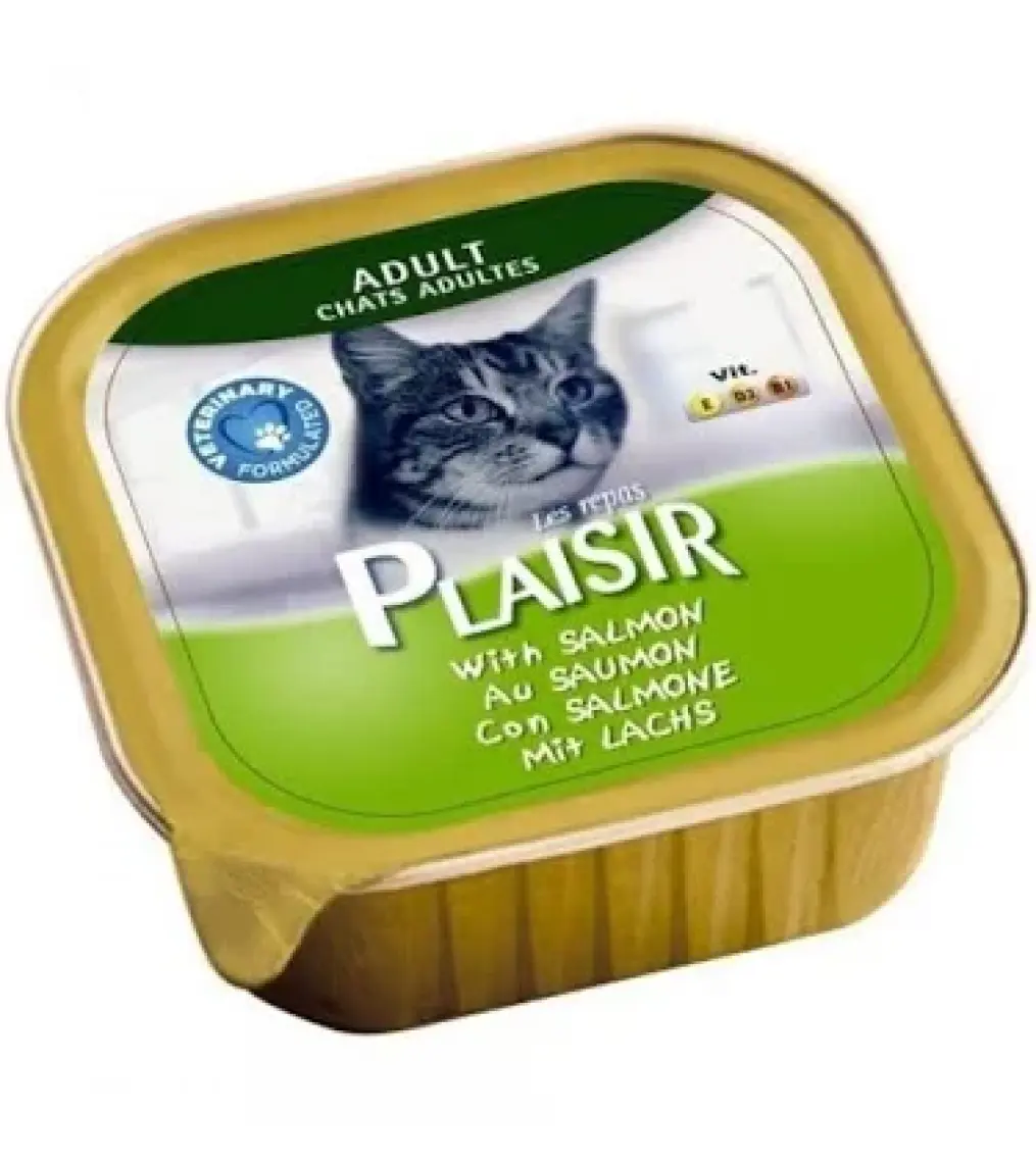 Plaisir Salmon Pate Adult Cat Somon Balıklı Yaş Yetişkin Kedi Maması 100Gr