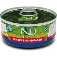 N&D Prime Tahılsız Tavuk Etli ve Narlı 80 gr Yetişkin Kedi Maması