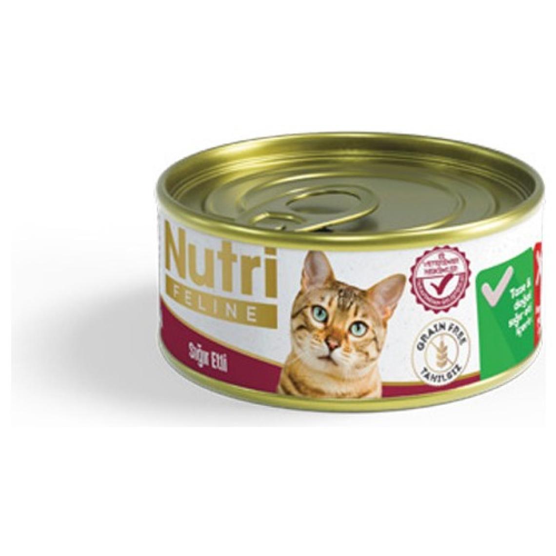Nutri Feline 85GR Sığır Etli 1ADET Yaş Kedi Maması