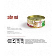 Nutri Feline 85GR Sığır Etli 1ADET Yaş Kedi Maması
