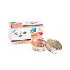 Schesir Multipack Ton Balıklı ve Somonlu 6x50 gr Yetişkin Konserve Kedi Maması