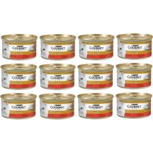 Gourmet Gold Kıyılmış Sığır Etli 85 gr 12'li Yetişkin Kedi Konservesi