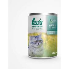 Leos Ton Balıklı Parça Etli Soslu Kedi Konservesi 24x400 Gr