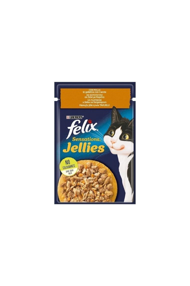 Felix Tavuk ve Havuçlu 85 gr Yetişkin Kedi Yaş Mama