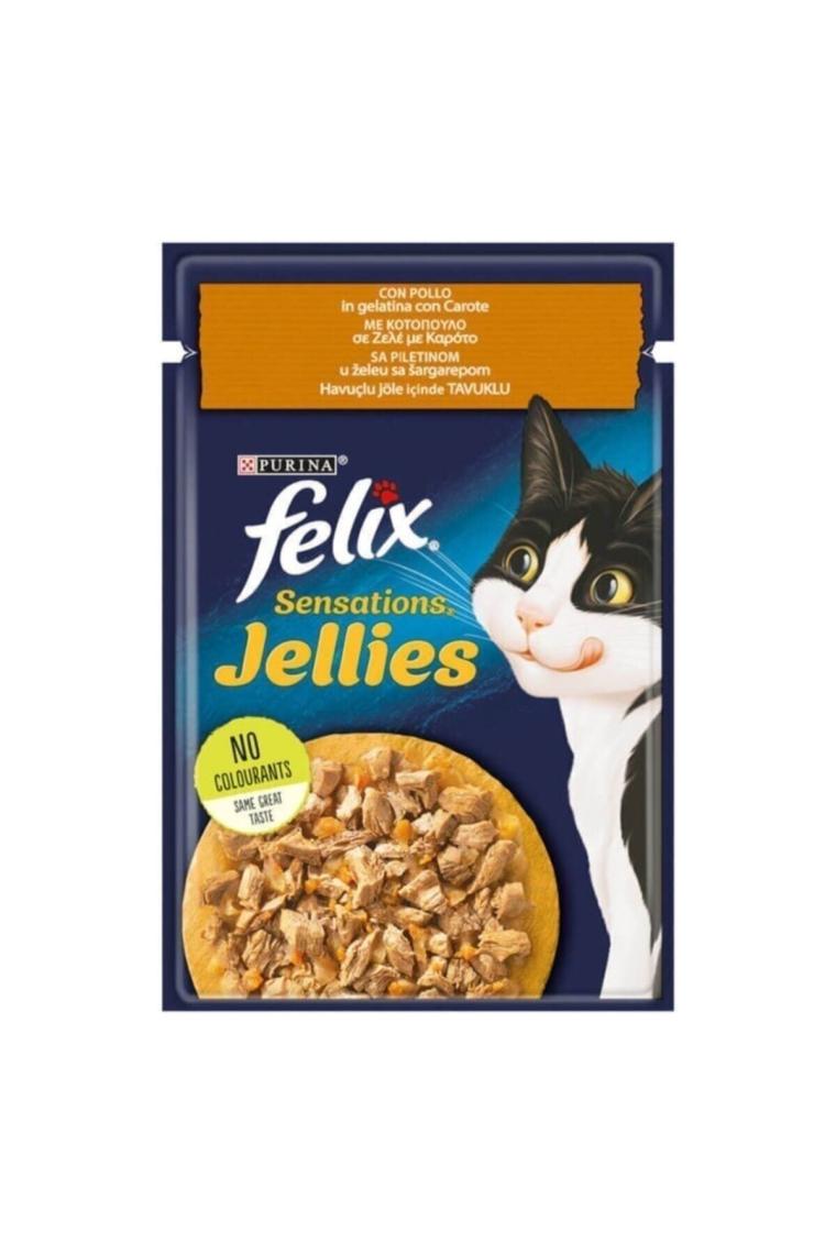 Felix Tavuk ve Havuçlu 85 gr Yetişkin Kedi Yaş Mama